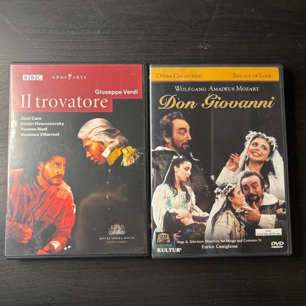 Lot of 2 Operas Don Giovanni and Il Trovatore